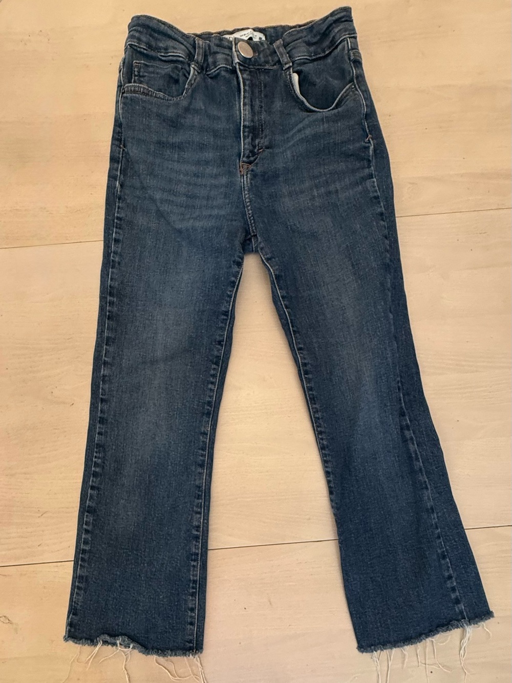 Zara Dark Blue Flare Jeans